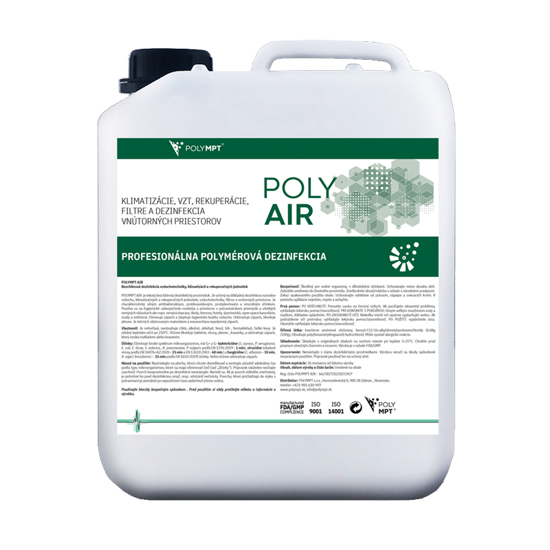 POLY AIR dezinfekcia klimatizácie a vzduchotechniky 500ml